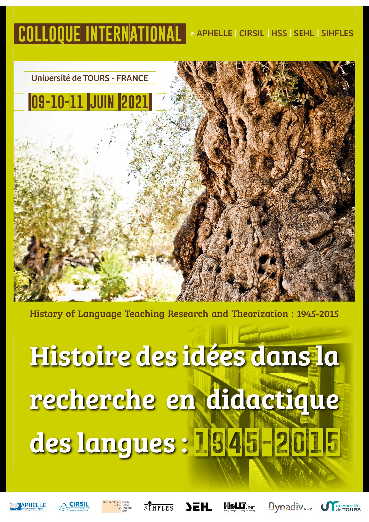 Colloque – Histoire des idées dans la recherche en didactique des langues : 1945-2015